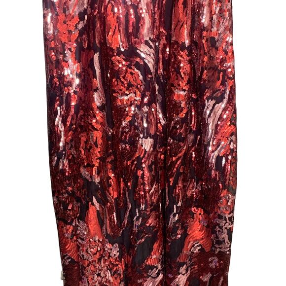 Lulu's Red Multi Sequin Midi Dress in Red sz S NWOT - Picture 12 of 13